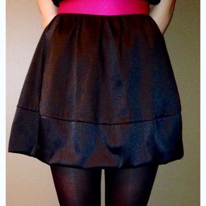 H&M Pink Waistband Satin Skirt Size XS